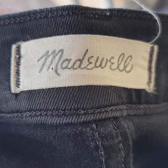 Madewell $129 Black 10" Highrise Skinny Jeans 27 - Picture 3 of 12